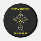 Kreuz/Bewusstsein...Endometriose Magnet (Vorne)