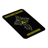 Kreuz/Bewusstsein...Endometriose Magnet (Rechte Seite)