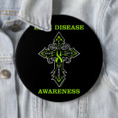 Kreuz/Bewusstsein.. Lyme-Krankheit Button (Beispiel)