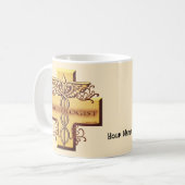 Kreuz Caduceus Psychologe Kaffeetasse (Vorderseite Links)