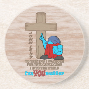 Kreuz Christi Rufus Inspirationswörter Getränkeuntersetzer