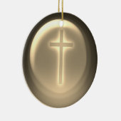 Kreuz | CHRISTLICH Keramik Ornament (Rechts)