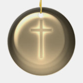 Kreuz | CHRISTLICH Keramik Ornament (Hinten)