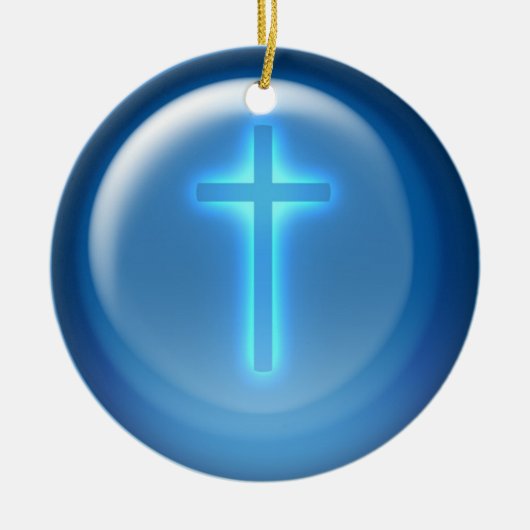 Kreuz - Christlich Keramikornament (Vorne)