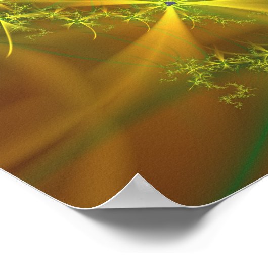 Kreuz Coole Abstrakte Fine Fraktal Art Poster (Ecke)