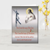 Kreuz der Christus-Grußkarte, religiös Karte (Gelbe Blume)