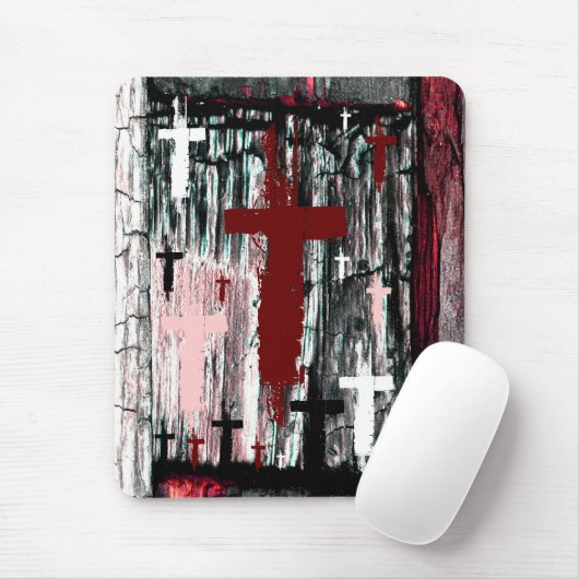 Kreuz der gequält mousepad (Mit Mouse)