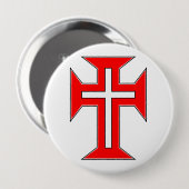 Kreuz der Militärorden Christi Button (Vorne & Hinten)