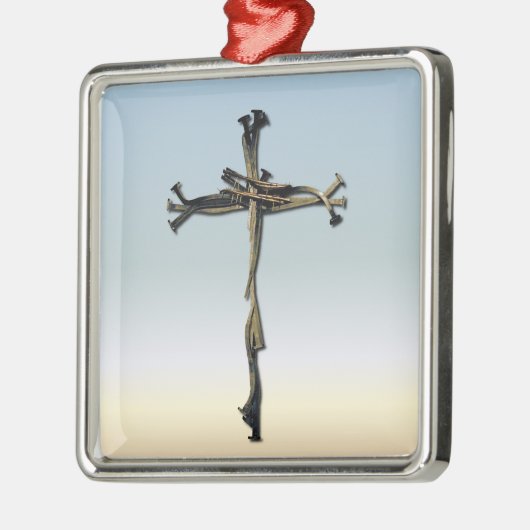 Kreuz der Nägel Jesus retten rustikales Ornament Aus Metall (Links)