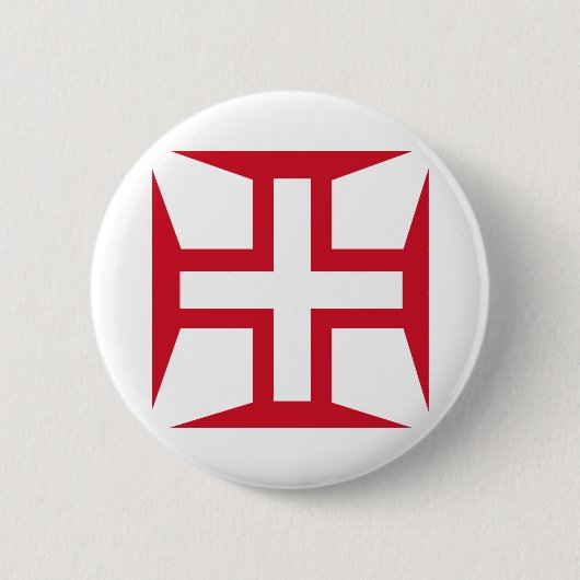 Kreuz des Auftrages von Christus Button (Vorderseite)