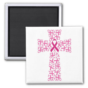 Kreuz des Brustkrebs Magnet
