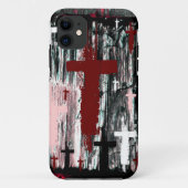 Kreuz des gequetschten Mauspads Case-Mate iPhone Hülle (Rückseite)