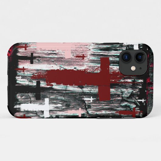 Kreuz des gequetschten Mauspads Case-Mate iPhone Hülle (Rückseite (Horizontal))