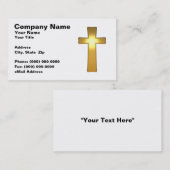 Kreuz des Gold3d Visitenkarte (Vorne/Hinten)