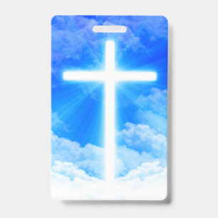 Kreuz des Lichts Jesus Christus Anpassbares Christ Ausweis