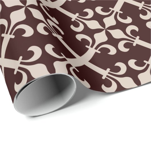 Kreuz des Lilies Pattern Geschenkpapier (Rolleneckpunkt)