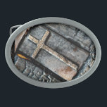 Kreuz des Schutzes Ovale Gürtelschnalle<br><div class="desc">Kreuz des Schutzes</div>