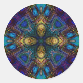 Kreuz des Tabernacle Runder Aufkleber