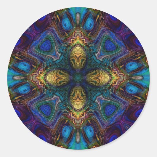 Kreuz des Tabernacle Runder Aufkleber (Vorderseite)