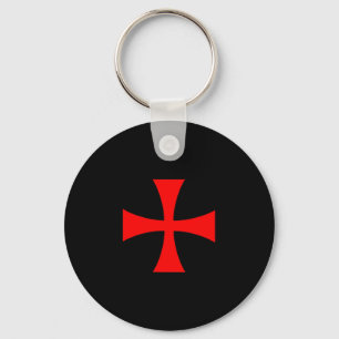 Kreuz des Templerordens Katholischer christlicher  Schlüsselanhänger