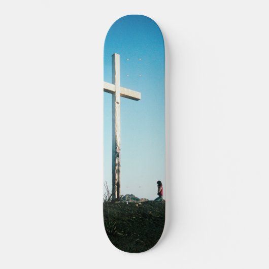 Kreuz durch Dan Monick Skateboard (Vorderseite)
