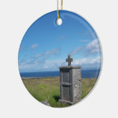 Kreuz durch das Meer Keramik Ornament (Links)