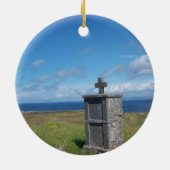 Kreuz durch das Meer Keramik Ornament (Hinten)