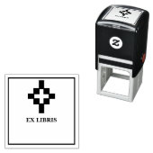 Kreuz-Exlibris Permastempel (Beispiel)
