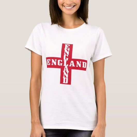 Kreuz Fußball-Englands St George T-Shirt (Vorderseite)