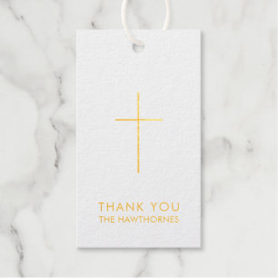 Kreuz Gold  Geschenkanhänger