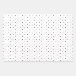 Kreuz - Graue Geschenkpapierbögen Geschenkpapier Set