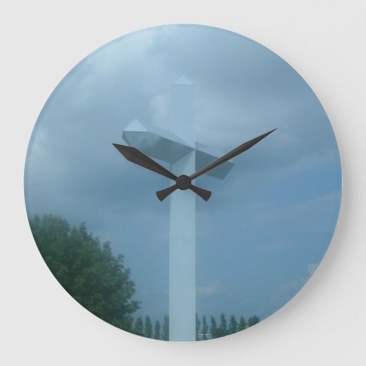 Kreuz Große Wanduhr (Vorderseite)