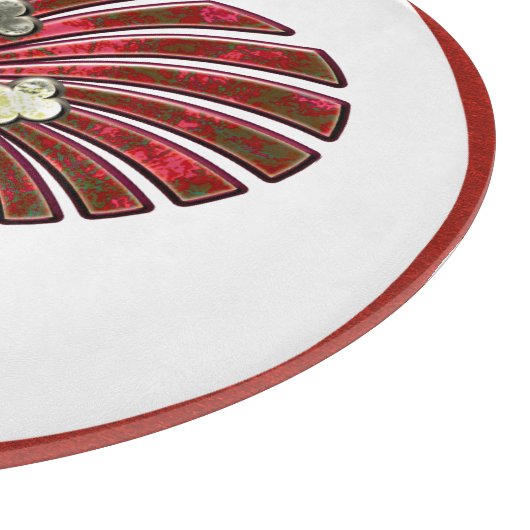 Kreuz-Herz (Personalisiertes Plättchen) Schneidebrett (Ecke)