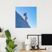 Kreuz im Abendglanz Poster (Heimbüro)