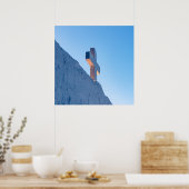 Kreuz im Abendglanz Poster (Küche)