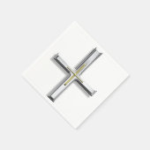 Kreuz im Glauben I Serviette (Ecke)