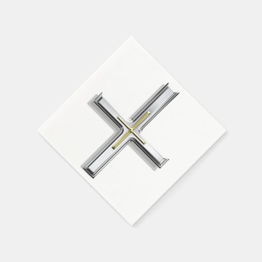 Kreuz im Glauben I Serviette (Ecke)