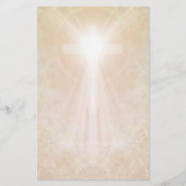 Kreuz im Goldbriefpapier Briefpapier (Vorderseite)