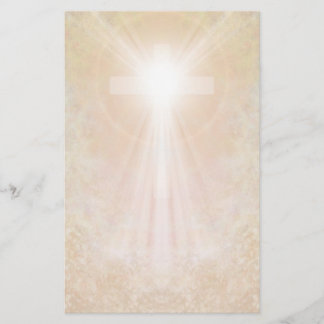 Kreuz im Goldbriefpapier Briefpapier