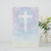 Kreuz im Himmelbriefpapier Briefpapier (Stehend Vorderseite)