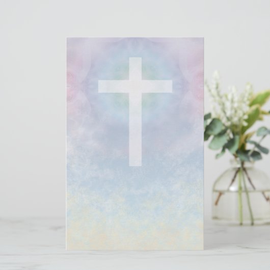 Kreuz im Himmelbriefpapier Briefpapier (Stehend Vorderseite)