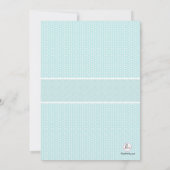 Kreuz im ovalen Rahmen - blaue religiöse Einladung (Rückseite)