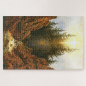 Kreuz im Wald - Caspar David Friedrich Puzzle (Horizontal)