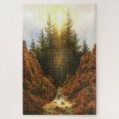 Kreuz im Wald - Caspar David Friedrich Puzzle (Vertikal)