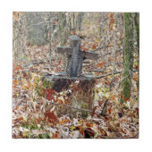 Kreuz im Wald Fliese (Vorderseite)