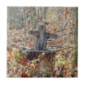 Kreuz im Wald Fliese (Vorderseite)