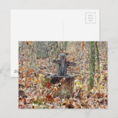 Kreuz im Wald Postkarte (Vorne/Hinten)