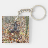 Kreuz im Wald Schlüsselanhänger (Rückseite)