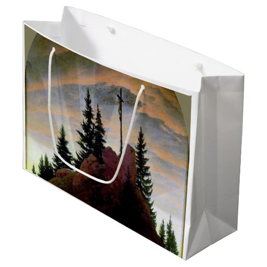 Kreuz in den Bergen, Friedrich Große Geschenktüte (Vorderseite Schrägansicht)