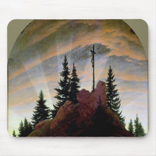 Kreuz in den Bergen, Friedrich Mousepad (Vorne)